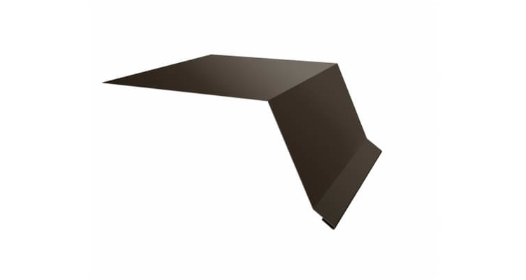 Планка капельник 100х55 0,5 Velur X RR 32 темно-коричневый (2м)