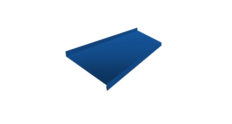 Отлив простой 200 0,45 PE с пленкой RAL 5005 сигнальный синий (2м)