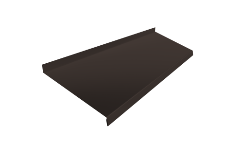 Отлив простой 200 0,5 Velur X RR 32 темно-коричневый (2м)