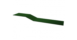 Планка крепежная фальц GL 0,5 Satin с пленкой RAL 6005 зеленый мох