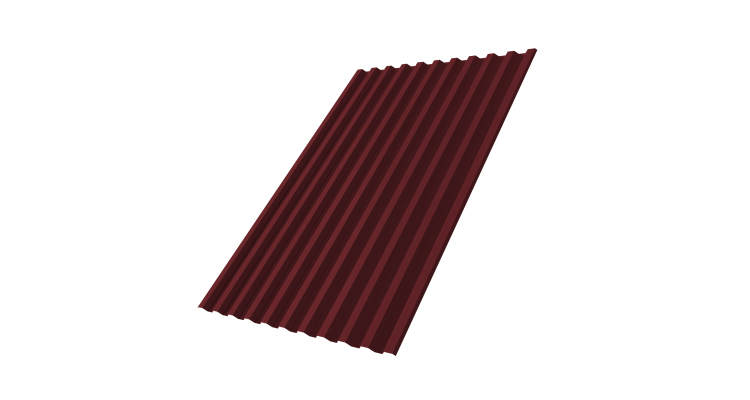 Профнастил С21R 0,45 Drap RAL 3005 красное вино