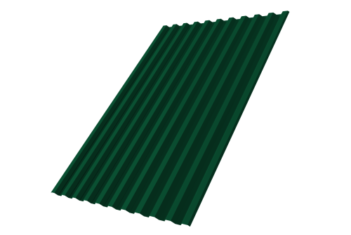 Профнастил С21R 0.45 PE-Double RAL 6005 зеленый мох