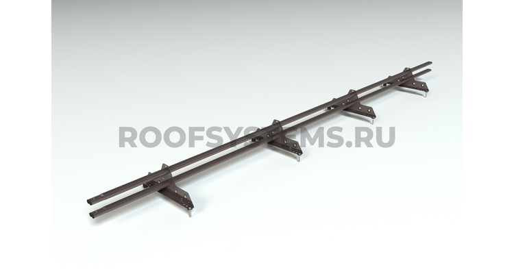 Снегозадержатель ELITE 40*20 овальный универсальный NEXT RAL 8019 (cеро-коричневый)