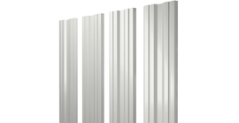 Штакетник Twin с прямым резом 0.45 PE RAL 9003 сигнальный белый