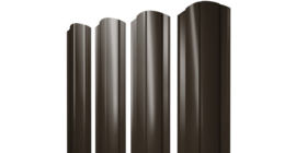 Штакетник Круглый фигурный 0.5 Satin RR 32 темно-коричневый