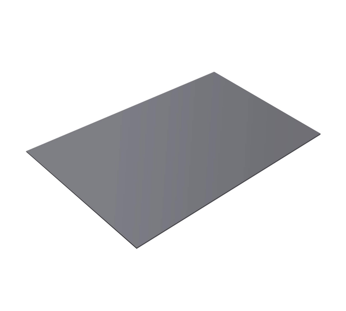Плоский лист 0,45 PE с пленкой RAL 7004 сигнальный серый (1м)