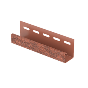 Планка J-trim Стоун-хаус Кирпич Красный