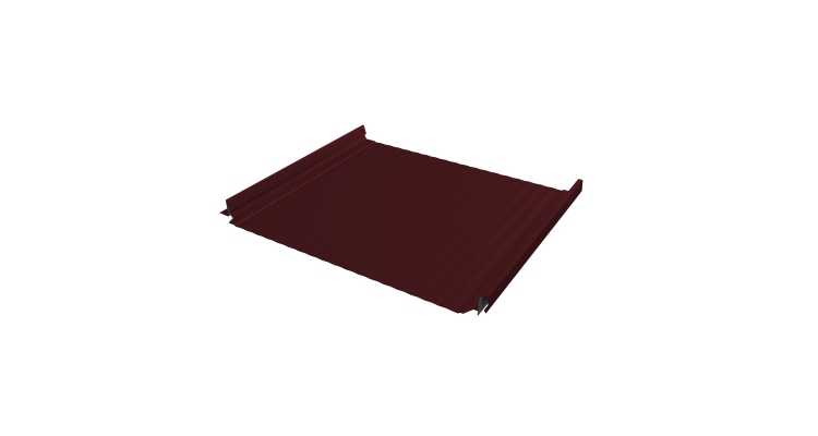 Кликфальц Pro Gofr Grand Line 0,45 Drap TX с пленкой на замках RAL 3005 красное вино