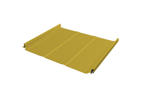 Кликфальц Pro Line Grand Line 0,45 PE с пленкой на замках RAL 1018 цинково-желтый