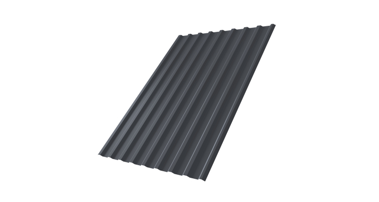 Профнастил С20R 0.45 Drap ST RAL 7024 мокрый асфальт