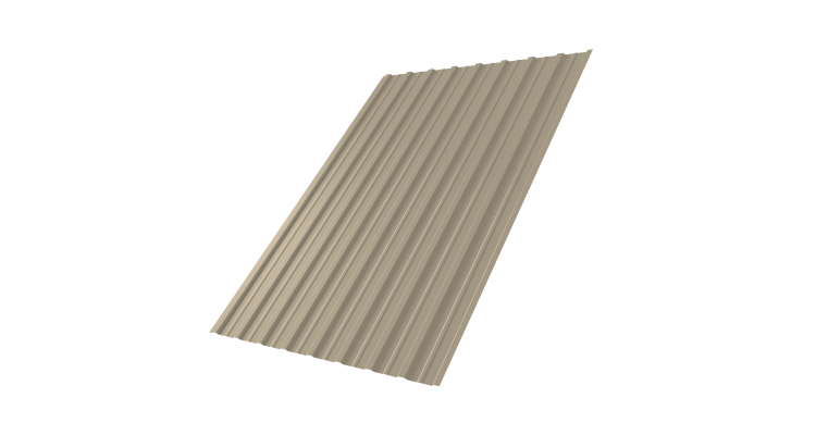 Профнастил С10A 0,5 Satin RAL 1015 светлая слоновая кость