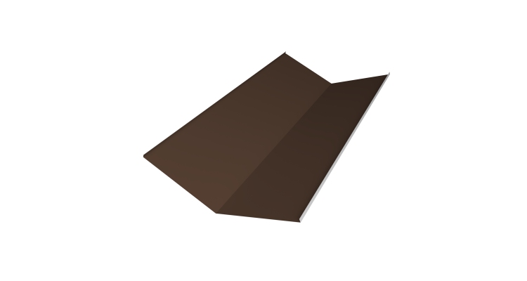 Планка ендовы нижней 300х300 0,5 Satin Matt RAL 8017 шоколад (2м)