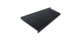 Отлив простой 250 0,45 Print Premium Grey Wood TwinColor (3м)