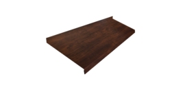 Отлив простой 250 0,45 Print-Double Premium Cherry Wood Dark F (3м)