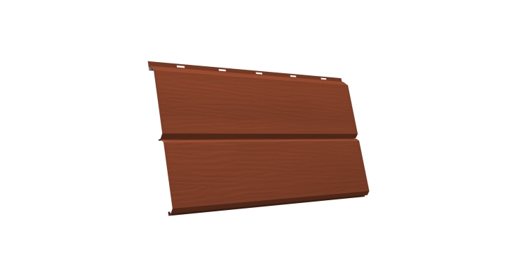 ЭкоБрус 3D 0,345 GL 0.45 PE с пленкой RAL 8004 терракота