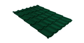 Металлочерепица классик Grand Line 0,45 Drap TR RAL 6005 зеленый мох