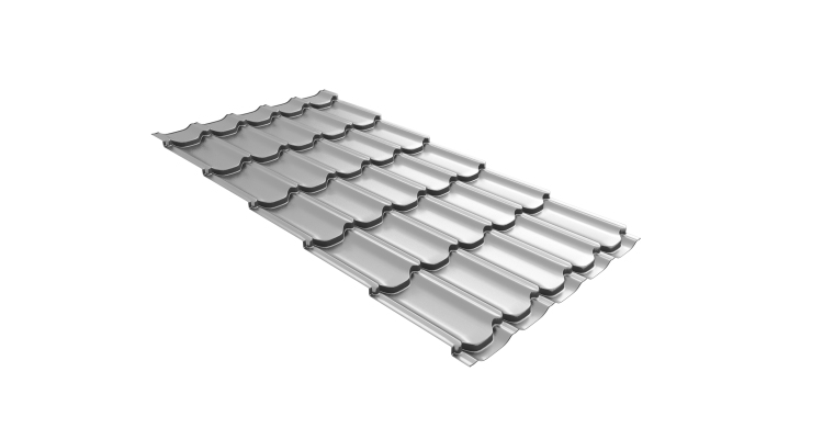 Металлочерепица квинта плюс 0,45 Drap RAL 9003 сигнальный белый