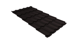 Металлочерепица квинта плюс 0,45 Drap TR RAL 9005 черный