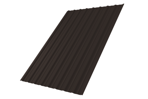 Профнастил С10A 0,5 Drap TX RR 32 темно-коричневый