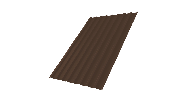 Профнастил С20B Grand Line 0,5 Atlas X RAL 8017 шоколад