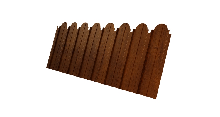 Профнастил C10A фигурный 0,45 Print-Double Premium Golden Wood Intense F