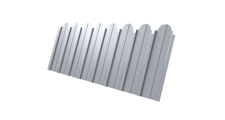 Профнастил C10A фигурный 0.4 PE RAL 9003 сигнальный белый