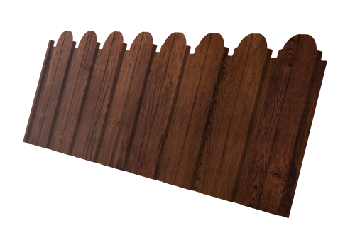 Профнастил C10B фигурный 0,4 Print Premium Cherry Wood Fresh TwinColor