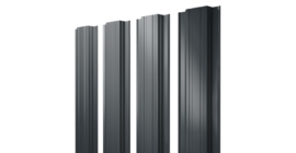 Штакетник Прямоугольный с прямым резом 0.5 Satin RAL 7016 антрацитово-серый