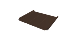 Кликфальц Pro Line Grand Line 0,5 PE с пленкой на замках RAL 8017 шоколад