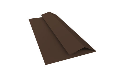 Планка финишная Блок-хаус new 0,45 Drap TwinColor RAL 8017 шоколад (2м)