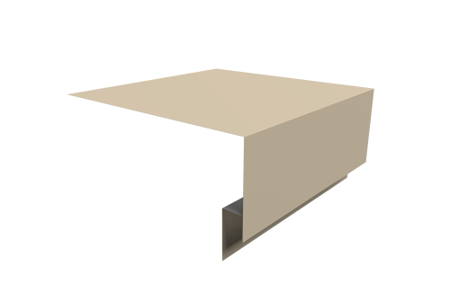 Планка околооконная сложная Блок-хаус new 200х75х27 0,45 Drap TX RAL 1015 светлая слоновая кость (2м)