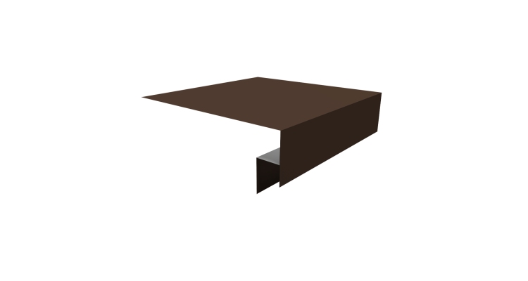 Планка околооконная сложная Блок-хаус new 250х50х27 (j-фаска) 0,45 Drap ST RAL 8017 шоколад (3м)