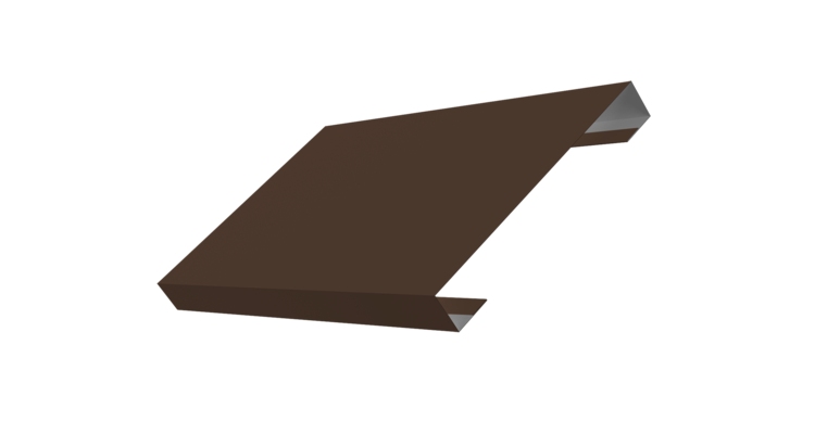 Ламель лицевая 150 забора жалюзи Texas 0.5 Satin с пленкой RAL 8017 шоколад