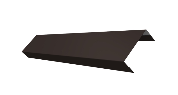 Ламель лицевая 50 забора жалюзи Texas 0.5 Drap с пленкой RR 32 темно-коричневый