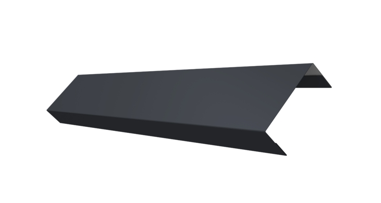 Ламель лицевая 50 забора жалюзи Texas 0.5 Drap с пленкой RAL 7024 мокрый асфальт