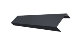 Ламель обратная 50 забора жалюзи Texas 0.5 PurLite Matt с пленкой RAL 7024 мокрый асфальт