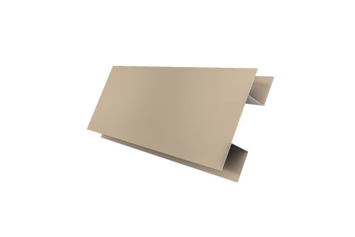 Планка H-образная Экобрус 0,45 PE с пленкой RAL 1015 светлая слоновая кость (2м)