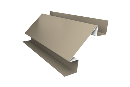 Планка угла внутреннего сложного Экобрус Grand Line 0,45 PE с пленкой RAL 1015 светлая слоновая кость (2м)