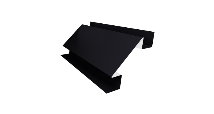 Планка угла внутреннего сложного Экобрус Grand Line 0,5 Drap TX RAL 9005 черный (2м)