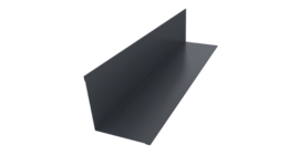 Угол внутренний 110х110 0,45 Drap TwinColor RAL 7024 мокрый асфальт (2м)