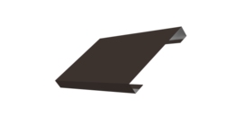 Ламель лицевая 150 забора жалюзи Texas стартовая/финишная для калиток и ворот 0.45 Drap TX RR 32 темно-коричневый