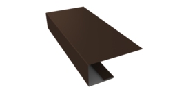 J-Профиль 18мм 0,5 Satin Matt RAL 8017 шоколад (3м)