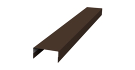 Крышка 30х15 жалюзи Texas 0,7 PE RAL 8017 шоколад (3м)