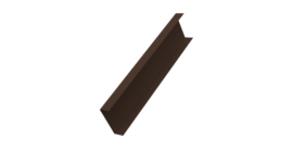Декоративная накладка на столб универсальная 62х55 для забора жалюзи 0,45 Drap-double TX RAL 8017 шоколад (2м)