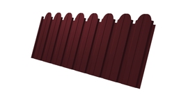 Профнастил С10B фигурный 0.45 PE-Double RAL 3005 красное вино